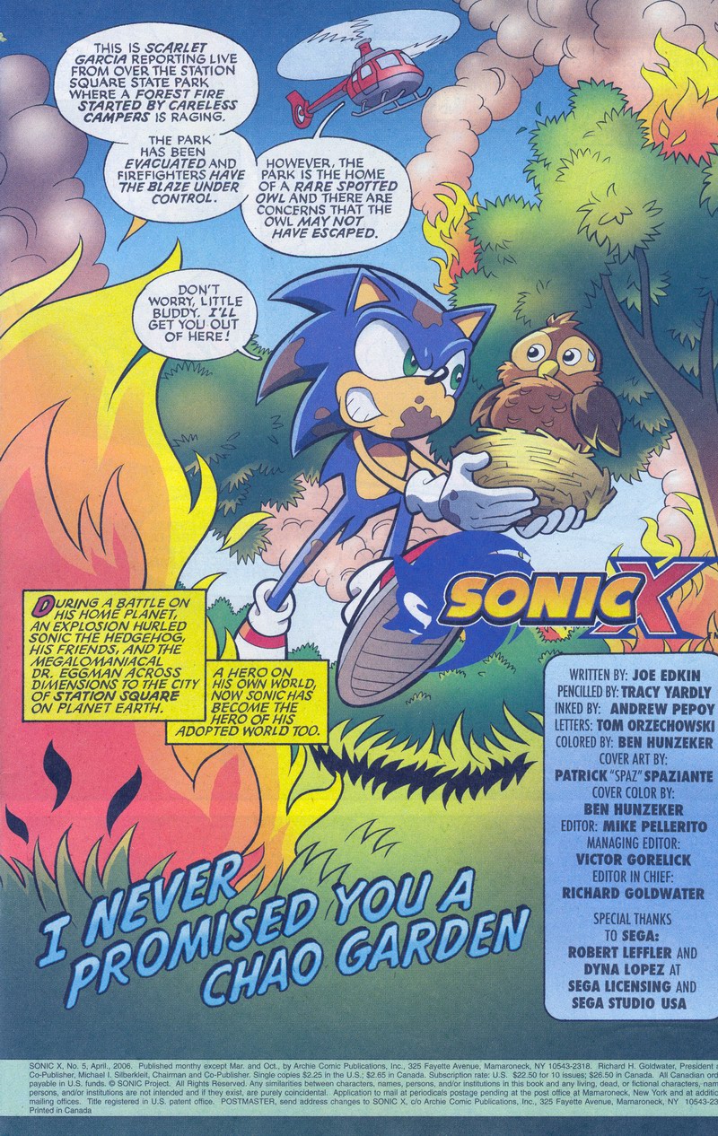 Sonic X - April 2006 Page 01
